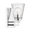 Z-Lite Lyna Wall Sconce, 1-Light, 5 In.W x 6.5 In.L x 9 In.H, Chrome /Clear 823-1S-CH - alternate 5